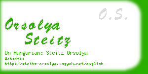 orsolya steitz business card